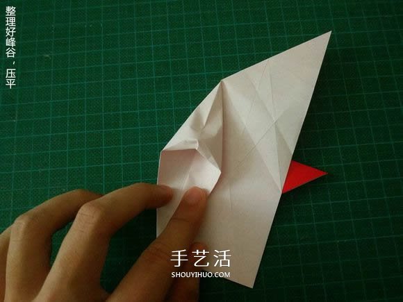 圣誕鶴的折法圖解教程 折紙圣誕紙鶴的方法 -  itrip.net.cn