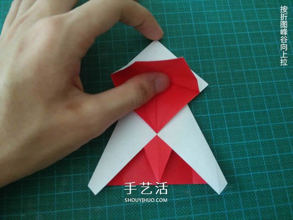 圣誕鶴的折法圖解教程 折紙圣誕紙鶴的方法 -  itrip.net.cn