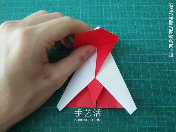 圣誕鶴的折法圖解教程 折紙圣誕紙鶴的方法 -  itrip.net.cn