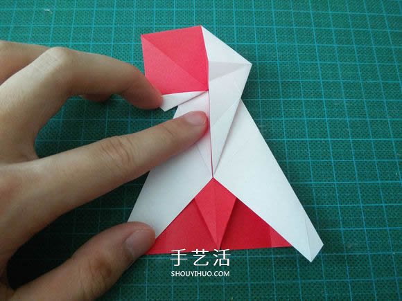 圣誕鶴的折法圖解教程 折紙圣誕紙鶴的方法 -  itrip.net.cn