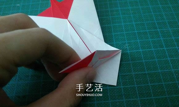 圣誕鶴的折法圖解教程 折紙圣誕紙鶴的方法 -  itrip.net.cn