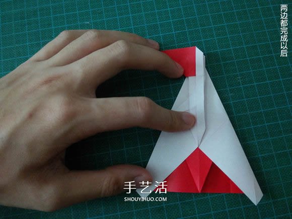圣誕鶴的折法圖解教程 折紙圣誕紙鶴的方法 -  itrip.net.cn