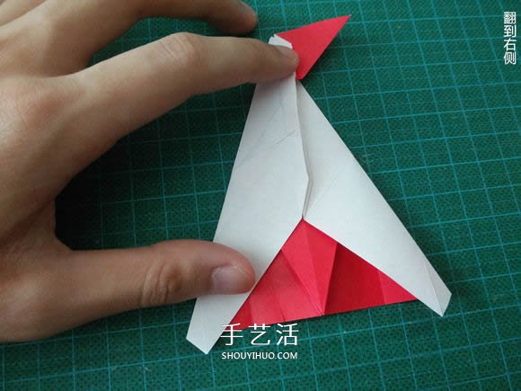 圣誕鶴的折法圖解教程 折紙圣誕紙鶴的方法 -  itrip.net.cn