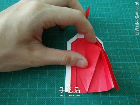 圣誕鶴的折法圖解教程 折紙圣誕紙鶴的方法 -  itrip.net.cn