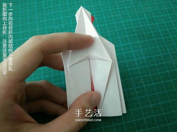 圣誕鶴的折法圖解教程 折紙圣誕紙鶴的方法 -  itrip.net.cn