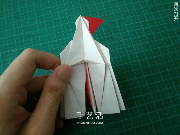 圣誕鶴的折法圖解教程 折紙圣誕紙鶴的方法 -  itrip.net.cn