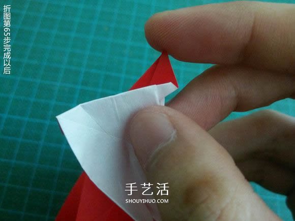 圣誕鶴的折法圖解教程 折紙圣誕紙鶴的方法 -  itrip.net.cn