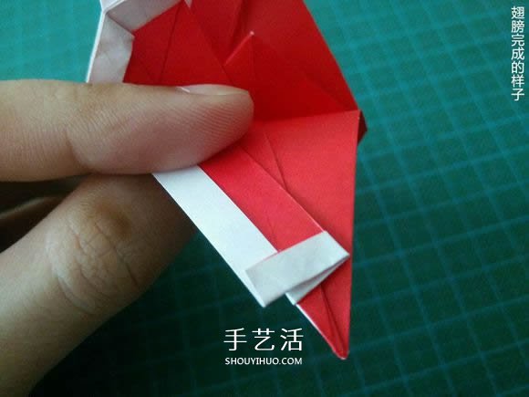 圣誕鶴的折法圖解教程 折紙圣誕紙鶴的方法 -  itrip.net.cn