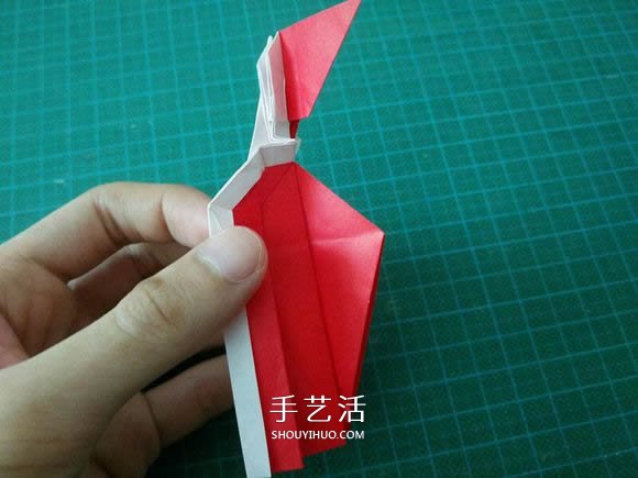 圣誕鶴的折法圖解教程 折紙圣誕紙鶴的方法 -  itrip.net.cn