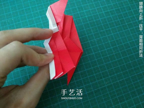 圣誕鶴的折法圖解教程 折紙圣誕紙鶴的方法 -  itrip.net.cn