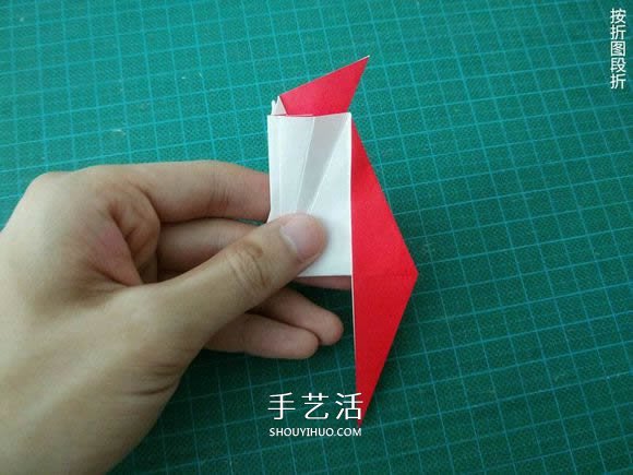 圣誕鶴的折法圖解教程 折紙圣誕紙鶴的方法 -  itrip.net.cn