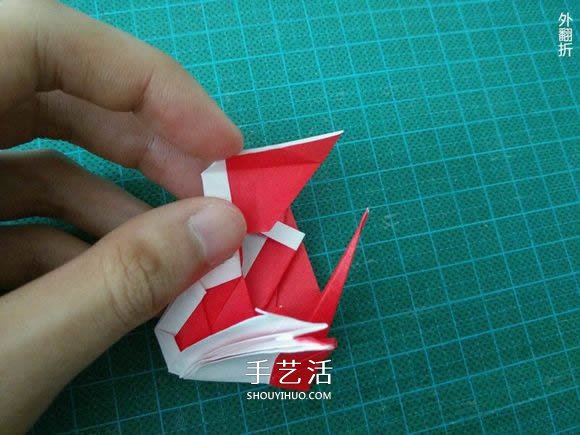 圣誕鶴的折法圖解教程 折紙圣誕紙鶴的方法 -  itrip.net.cn