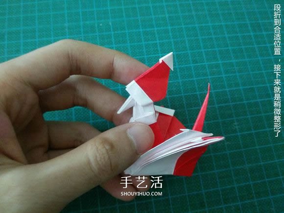 圣誕鶴的折法圖解教程 折紙圣誕紙鶴的方法 -  itrip.net.cn