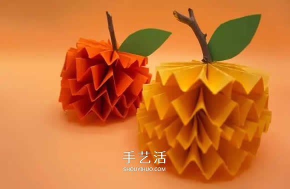 兒童立體蘋果的折法 簡(jiǎn)單折紙?zhí)O果的圖解教程 -  itrip.net.cn