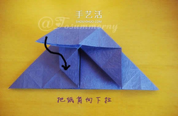 圣誕星折法圖解教程 折紙圣誕星的方法步驟 -  itrip.net.cn