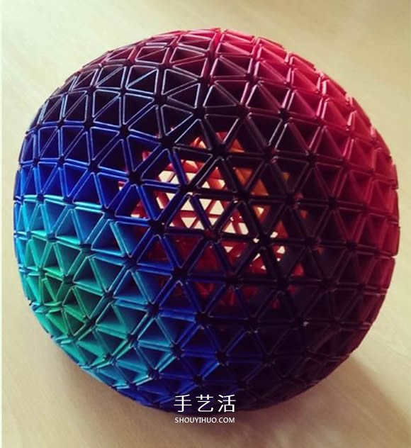 手工折紙Snapology球 用紙條折球體步驟圖解 -  itrip.net.cn