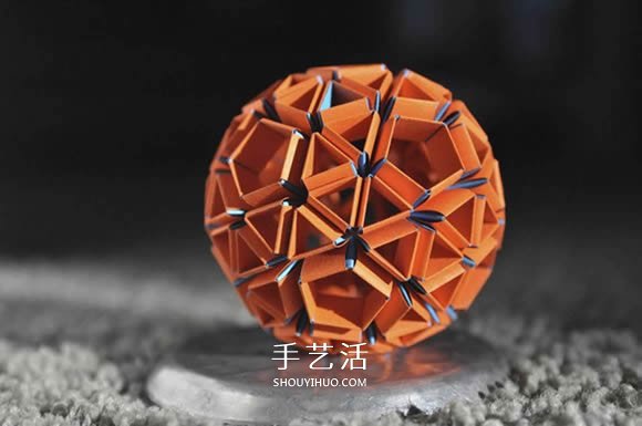手工折紙Snapology球 用紙條折球體步驟圖解 -  itrip.net.cn