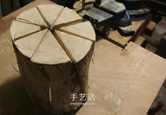 原木制作粗獷啤酒杯 自制大號啤酒杯的過程 -  itrip.net.cn