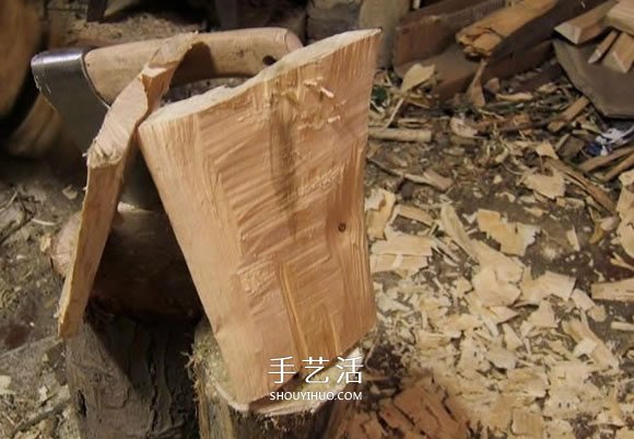 原木制作粗獷啤酒杯 自制大號啤酒杯的過程 -  itrip.net.cn