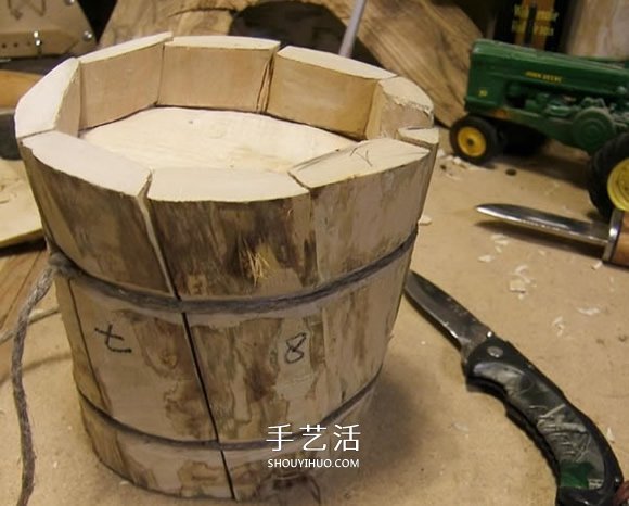 原木制作粗獷啤酒杯 自制大號啤酒杯的過程 -  itrip.net.cn
