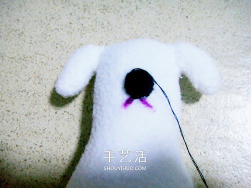 不織布小狗玩偶制作 簡單布藝狗狗DIY圖解 -  itrip.net.cn