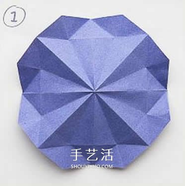 八邊形紙折圣誕樹圖解 立體疊合圣誕樹的折法 -  itrip.net.cn