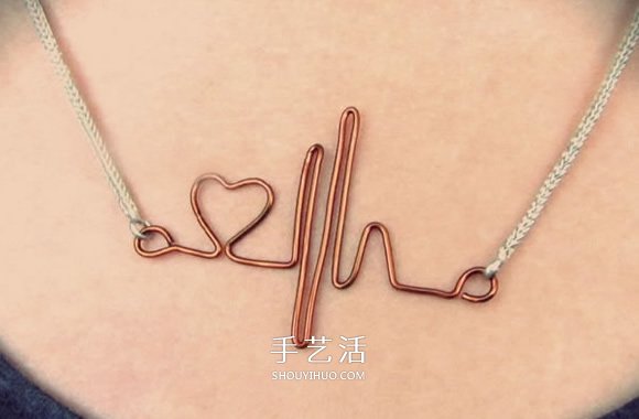 情人節(jié)心動項(xiàng)鏈DIY 金屬絲制作愛心項(xiàng)鏈墜 -  itrip.net.cn