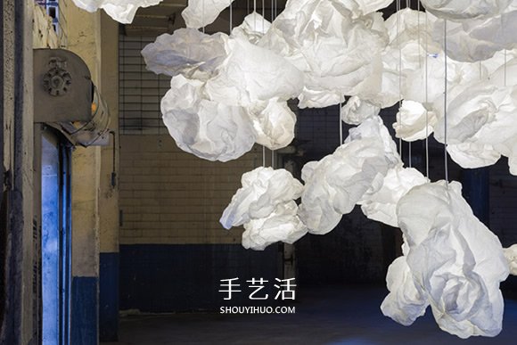 白紙配上LED燈光 耗費(fèi)800小時的造云運(yùn)動 -  itrip.net.cn