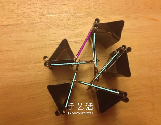 長尾票夾做立體五角星 DIY票夾五角星圖解 -  itrip.net.cn