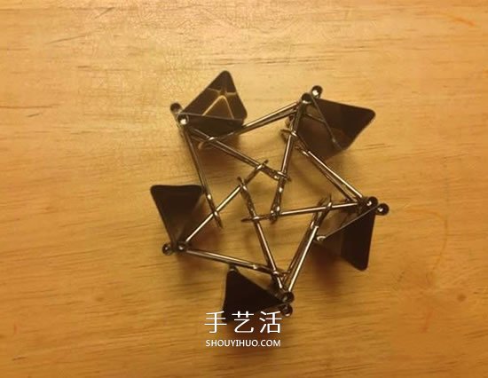 長尾票夾做立體五角星 DIY票夾五角星圖解 -  itrip.net.cn