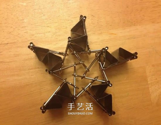 長尾票夾做立體五角星 DIY票夾五角星圖解 -  itrip.net.cn