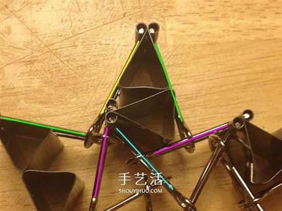 長尾票夾做立體五角星 DIY票夾五角星圖解 -  itrip.net.cn