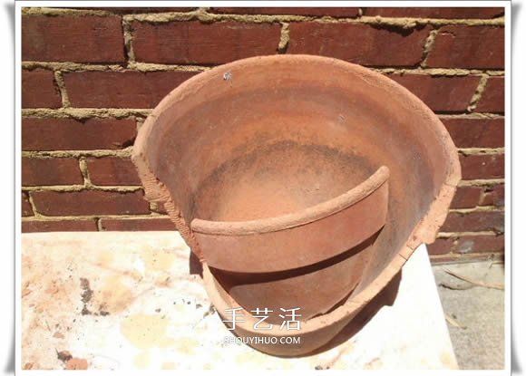 破花盆變盆景的方法 DIY破花盆盆景小制作 -  itrip.net.cn