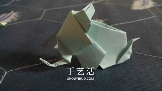 立體大象怎么折圖解 折紙站立大象的折法 -  itrip.net.cn