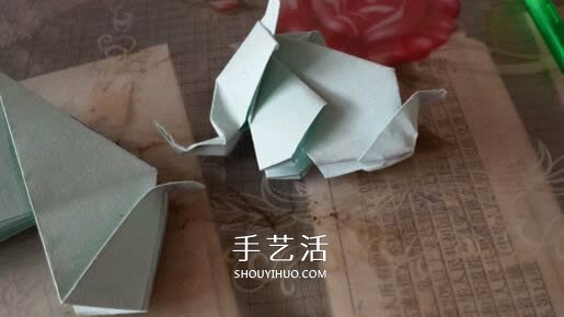 立體大象怎么折圖解 折紙站立大象的折法 -  itrip.net.cn
