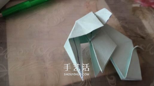 立體大象怎么折圖解 折紙站立大象的折法 -  itrip.net.cn