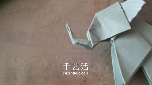 立體大象怎么折圖解 折紙站立大象的折法 -  itrip.net.cn
