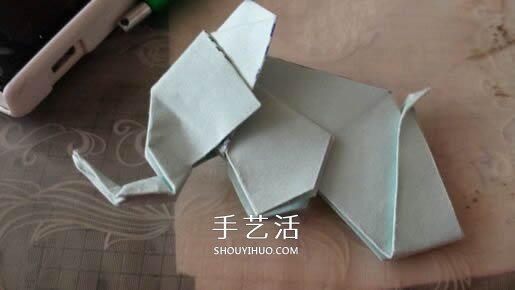 立體大象怎么折圖解 折紙站立大象的折法 -  itrip.net.cn