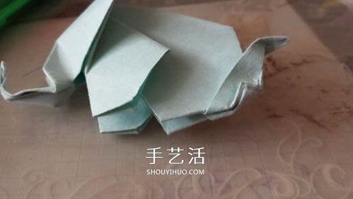 立體大象怎么折圖解 折紙站立大象的折法 -  itrip.net.cn