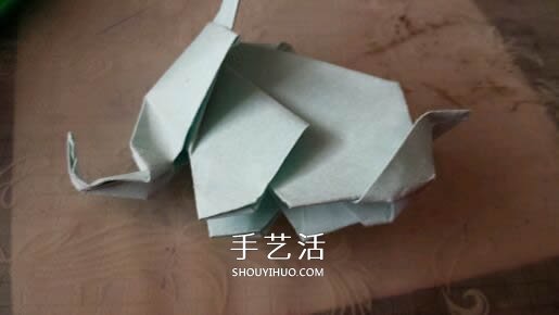 立體大象怎么折圖解 折紙站立大象的折法 -  itrip.net.cn