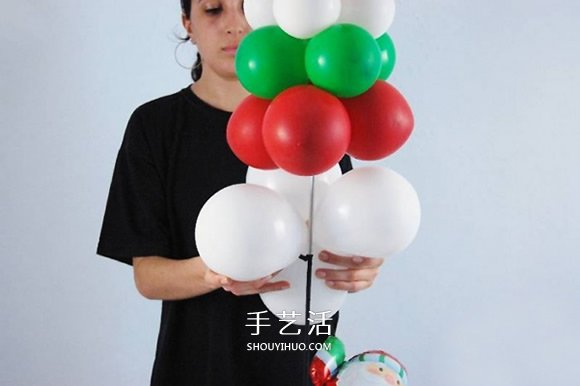 氣球做圣誕樹的方法 自制氣球圣誕樹手工制作 -  itrip.net.cn