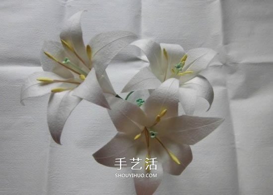 鐵炮百合的折紙過程圖解 手工折鐵炮百合步驟 -  itrip.net.cn