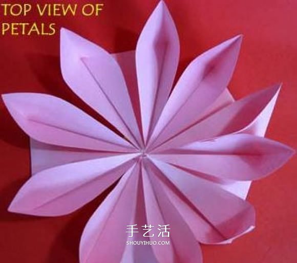 手工海棠花的折法圖解 折紙海棠花的方法步驟 -  itrip.net.cn