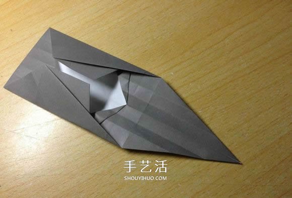 挖土機(jī)的折紙方法圖解 手工挖掘機(jī)的折法過(guò)程 -  itrip.net.cn