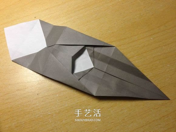 挖土機(jī)的折紙方法圖解 手工挖掘機(jī)的折法過(guò)程 -  itrip.net.cn