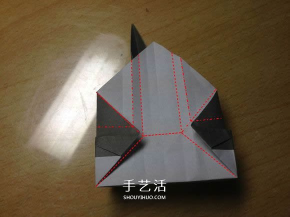挖土機(jī)的折紙方法圖解 手工挖掘機(jī)的折法過(guò)程 -  itrip.net.cn