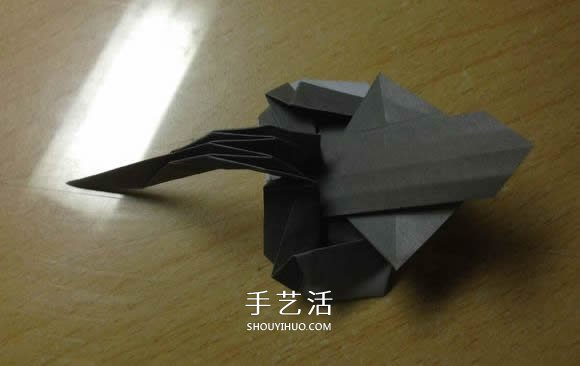挖土機(jī)的折紙方法圖解 手工挖掘機(jī)的折法過(guò)程 -  itrip.net.cn