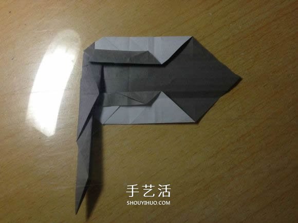 挖土機(jī)的折紙方法圖解 手工挖掘機(jī)的折法過(guò)程 -  itrip.net.cn