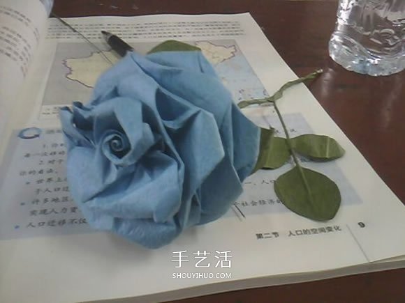 玫瑰花的折紙步驟圖解 手揉紙折25瓣玫瑰花 -  itrip.net.cn