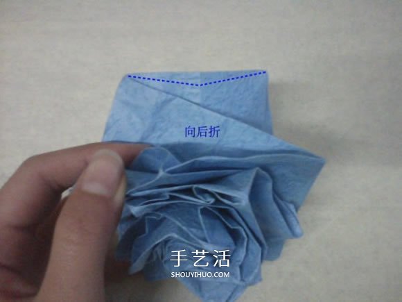 玫瑰花的折紙步驟圖解 手揉紙折25瓣玫瑰花 -  itrip.net.cn